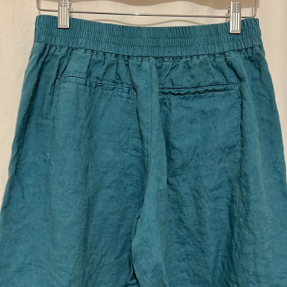Athleta Size 6 Playa Linen Crop Wide Leg - Picture 3 of 13